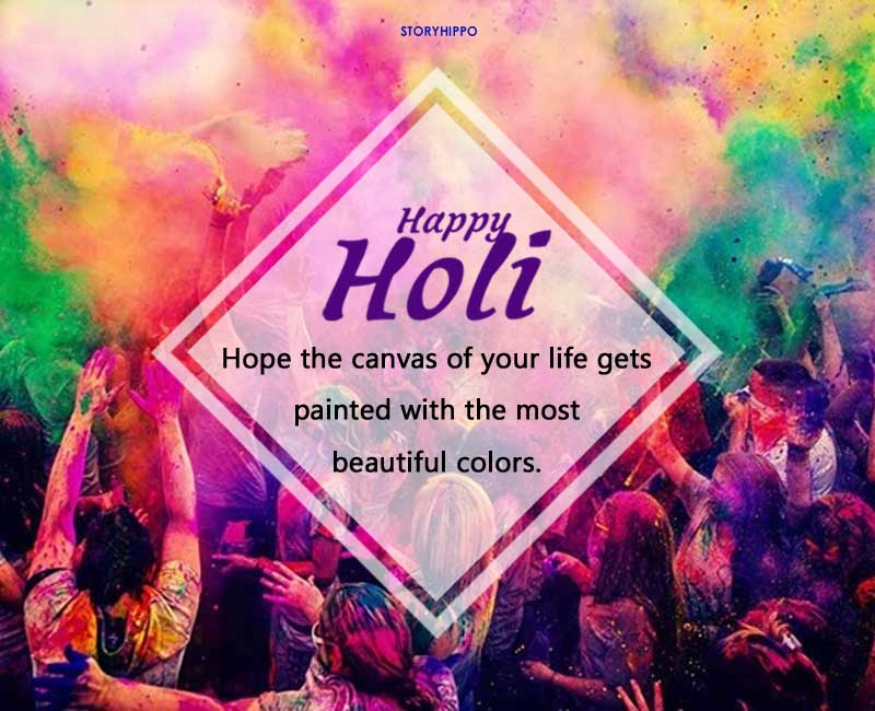 people playing holi with wishes