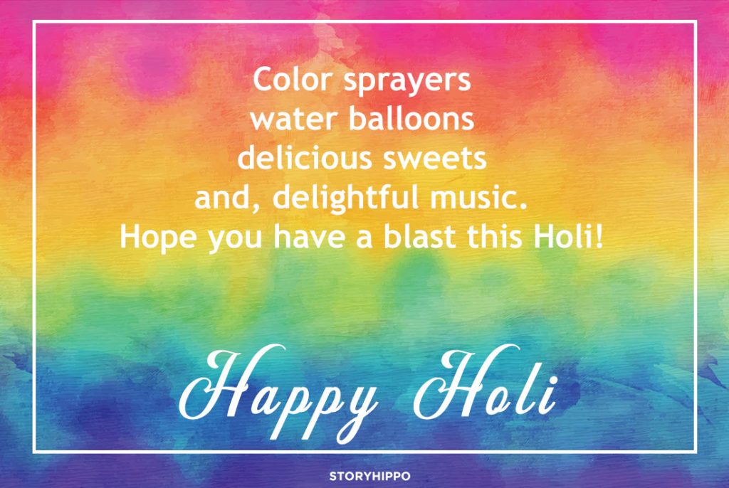 happy holi colorful background 