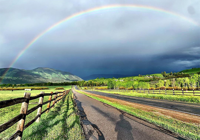 rainbow aspen mountains Colorado