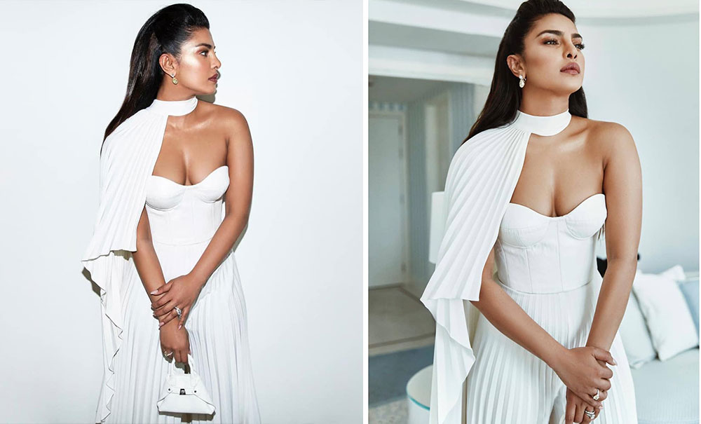 Priyanka-Chopra-Jonas- beautiful white gown