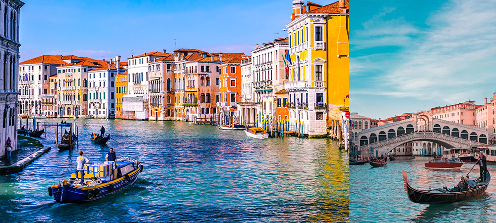 city of love and gondola Venice